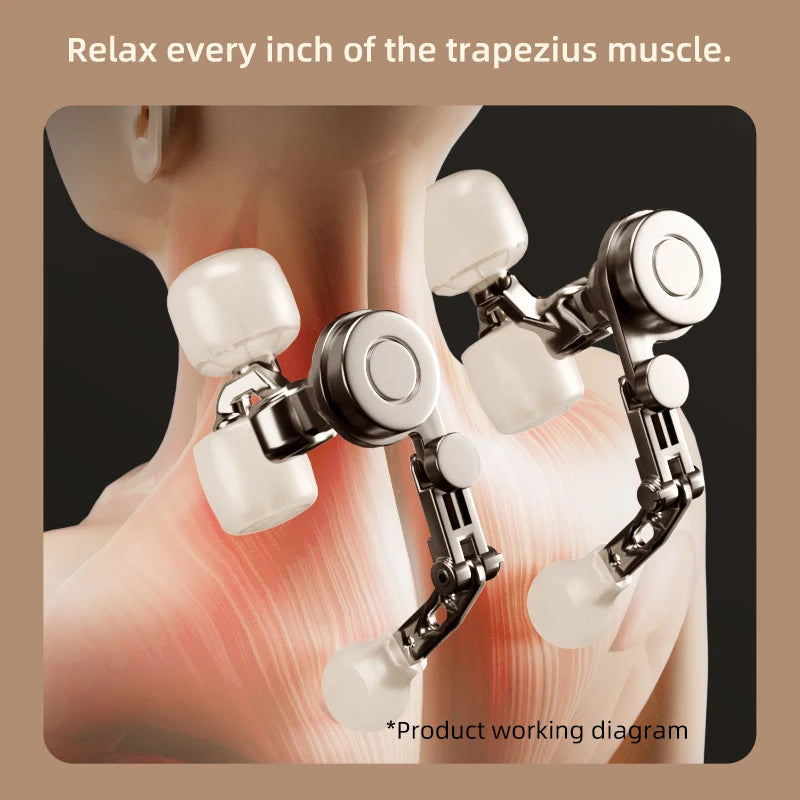 Shiatsu Neck & Shoulder Massager with Heat — Deep Tissue Relief in Minutes