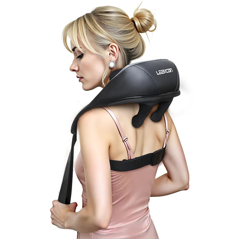 Shiatsu Neck & Shoulder Massager with Heat — Deep Tissue Relief in Minutes