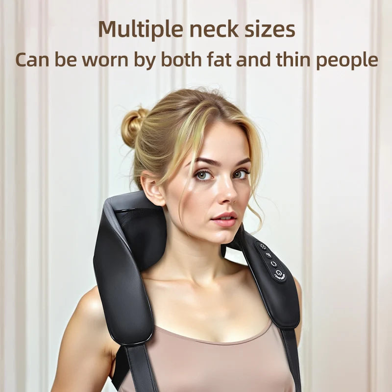 Shiatsu Neck & Shoulder Massager with Heat — Deep Tissue Relief in Minutes